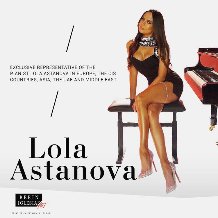 Lola Astanova accordo con Berin Art Management